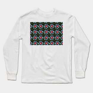 Daisy Flower Pattern Long Sleeve T-Shirt